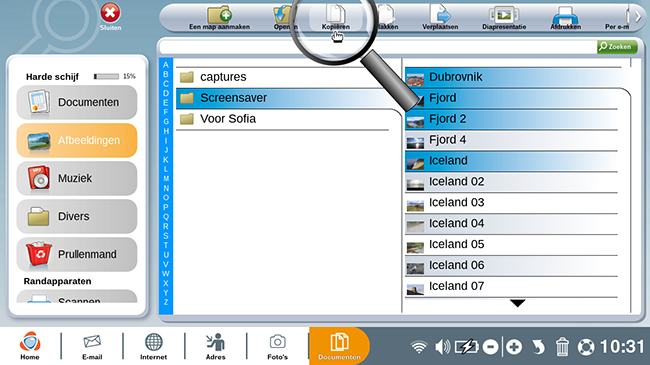 Foto's kopiëren.